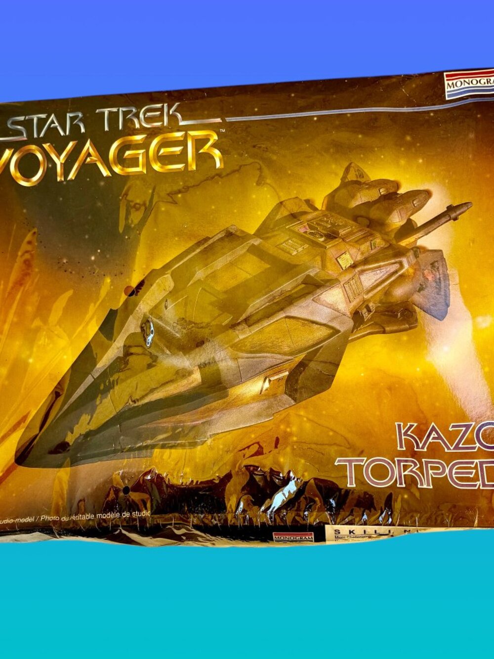 Monogram Star Trek Voyager KAZON TORPEDO Plastic Model Kit 1996 Sealed * as is
